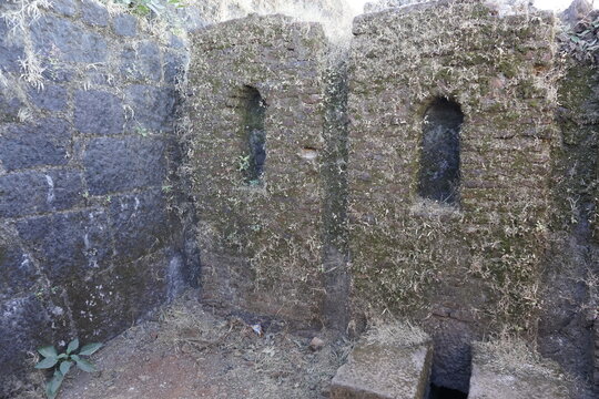 stone wall in the city Raigad