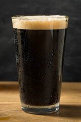 Refreshing Boozy Dark Stout Beer