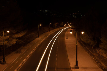 alumbrado carretera ciudad