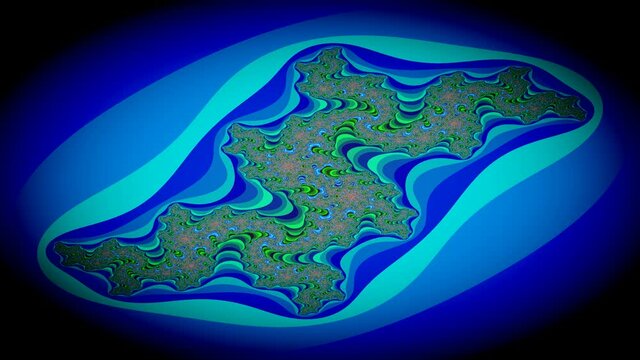 Virus in cell blue (egg style)