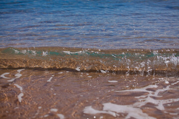 water in the sand