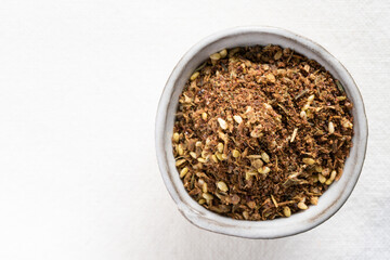 Za'Atar Seasoning in a Bowl