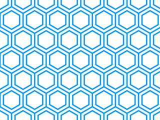 Fototapeta premium 亀甲 日本 伝統 文様 シームレス ハニカム 六角