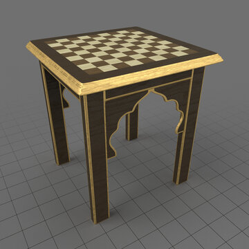 Moroccan chess table