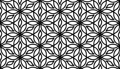 Fototapeta premium Abstract Seamless Pattern. Modern stylish texture. Composition from chaotic lines. For print, Textile, wrapping, wallpaper, website, Banner. Simple digital drawing.