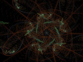 Imaginatory fractal background Image