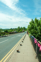 Hay on Wye in the UK countryside