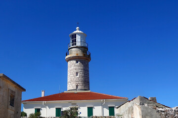 Picturesque lighthouse on island Lastovo, Croatia.