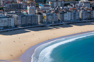 Beach of La Concha in San Sebastian