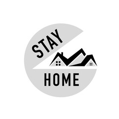 Stay home icon. Vector