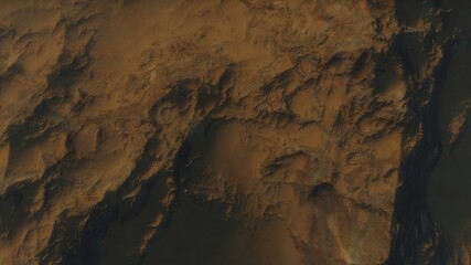 Fototapeta premium abstract aerial view, abstract cosmic texture, top view of alien planet, texture of th exo planet, abstract texture 3d render