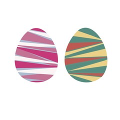 Easter eggs. Easter. Eggs with colorful patterns.
