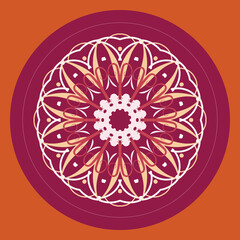 Abstract Rounded geometric shapes. Radial banner. Vintage decorative element. Circular pattern. Jpeg