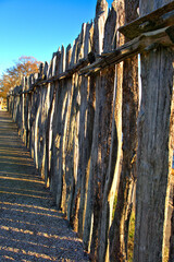 Stockade fence in Jamestown