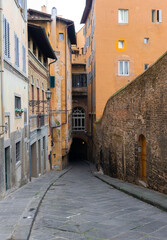 Fototapeta premium narrow street in the town