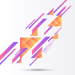 Modern background with abstract elements and dynamic shapes. Vector illustration.