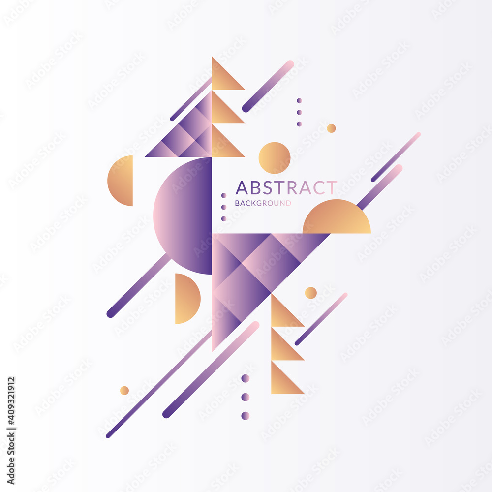 Poster modern background with abstract elements and dynamic shapes. vector illustration.