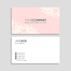 Fototapeta na wymiar visiting card or business card set. Flyer template design.
