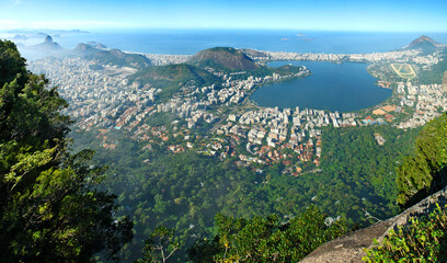 Fototapeta na wymiar Panorama of Rio de Janeiro, Brazil