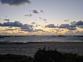 Guernsey Channel Islands, Grandes Rocques Beach Sunset