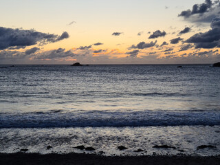 Guernsey Channel Islands, Grandes Rocques Beach Sunset
