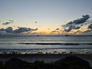 Guernsey Channel Islands, Grandes Rocques Beach Sunset