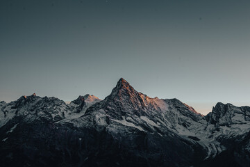 Mountain range at sunrise
