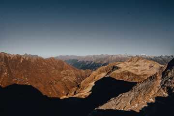 Mountains on a bright sunny day