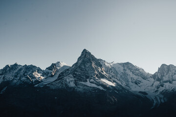 Mountains on a bright sunny day