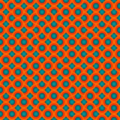 Abstract Geometric Pattern generative computational art illustration