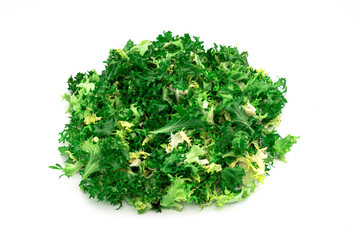 A lettuce isolated on a white background