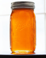 Honey in jar