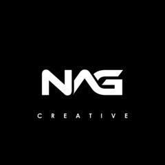 NAG Letter Initial Logo Design Template Vector Illustration