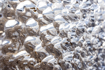 water is a frozen piece of critical ice that shines like a large dim and forms an interesting pattern