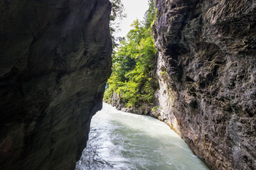 Obraz premium Aare Gorge in Berner Oberland in Switzerland