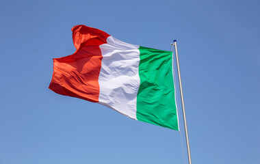 Naklejka na ściany i meble Italian flag, tricolor of Italy
