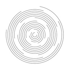 Thin black line vortex