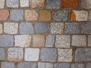 Stone pavement background. Road