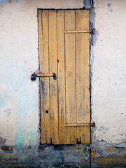 old wooden door