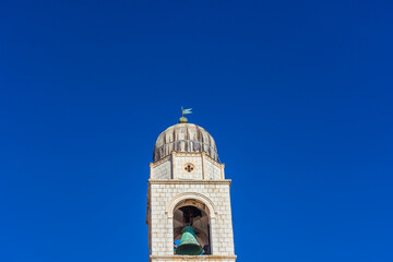 Fototapeta premium Beautiful Belltower in Dubrovnik old town, Croatia