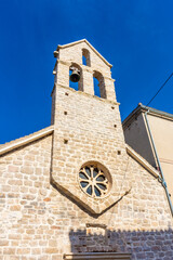 Little church in Stari gRad, Hvar, Croatia - obrazy, fototapety, plakaty