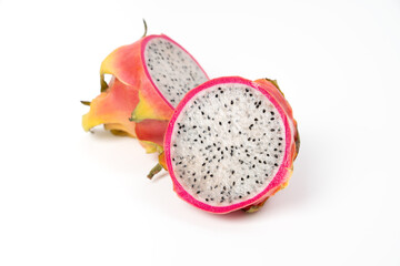 dragon fruit isolated on white