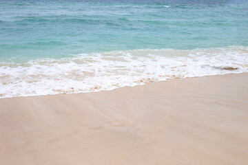 Fototapeta na wymiar Sea and wave with beach