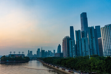 Fototapeta na wymiar Modern city of Guangzhou, China