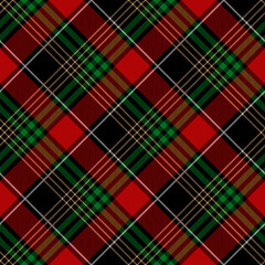 Christmas argyle plaid. Festiv tartan pattern for clothes, pillows, tablecloth, paper etc.