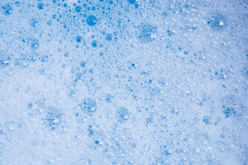 Detergent foam bubble. Top view
