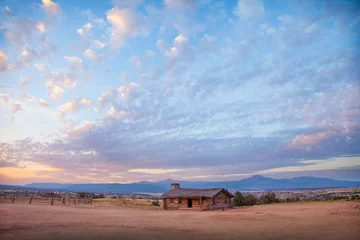 Foto op Canvas Ghost Ranch-zonsondergang © N. November Sloane 