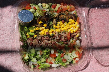 food, salad, vegetables, vegetable, dinner, meal, meat, healthy, cuisine, fresh, dish, rice, lunch, cooking, green, delicious, diet, beef, restaurant, plate, pepper, appetizer, tomato, gourmet, onion