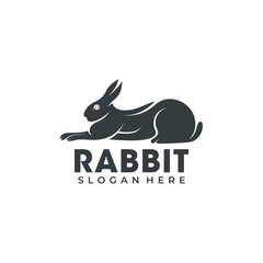 Rabbit logo template vector icon symbol illustration
