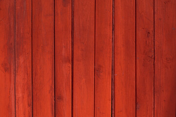 red wooden wall